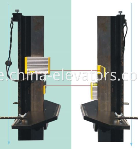 Laser Corrector for Elevator Guide Rail Installation